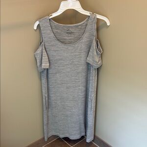 J. Jill Gray Cold Shoulder Dress Relaxed Fit